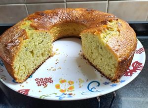 Una foto de Torta esponjosa de kiwis