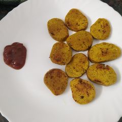 Dudhi Vadi (Bottle gourd vadi) A picture of Dudhi Vadi (Bottle gourd vadi).