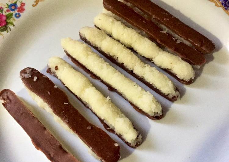 Step-by-Step Guide to Make Homemade Coconut chocolate sticks