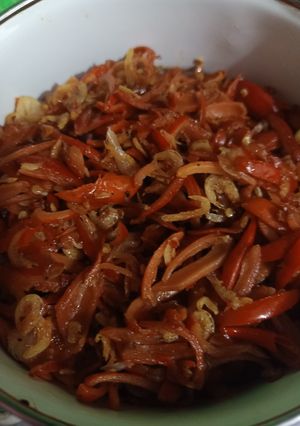 Foto resep Tumis Melinjo udang rebon