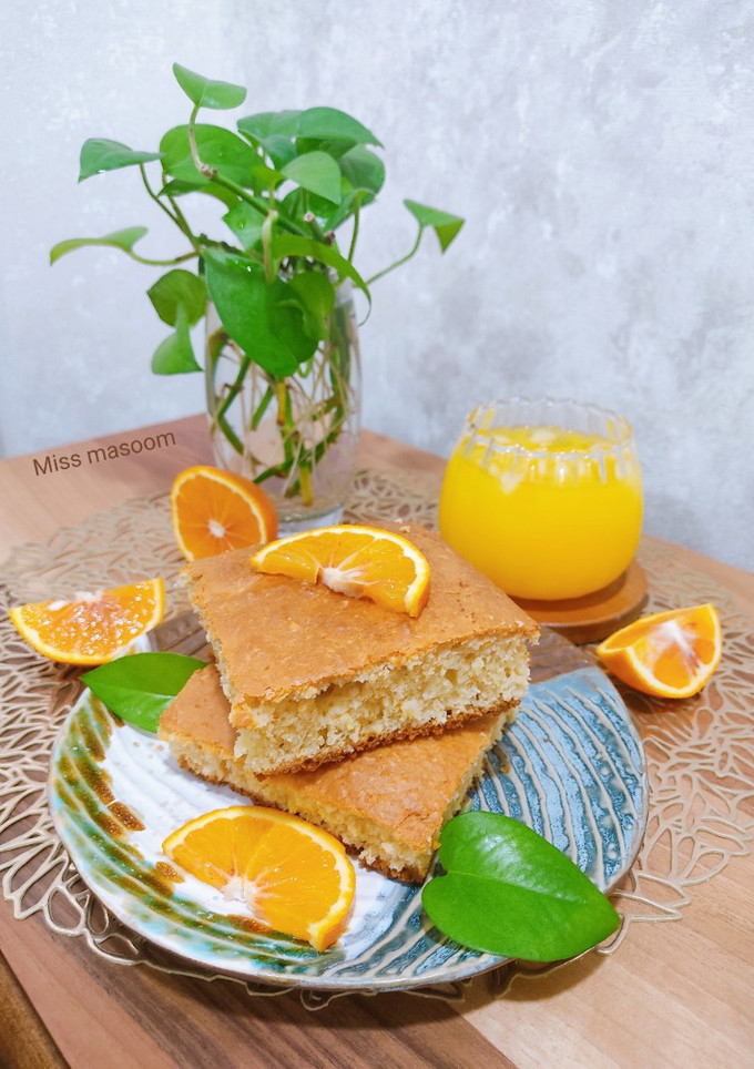 عکسی از دستور کیک پرتقالی