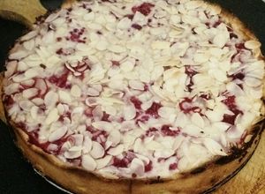 Una foto de Kuchen de frambuesa receta casera