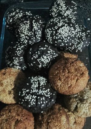 Una foto de Muffins de algarroba y naranja