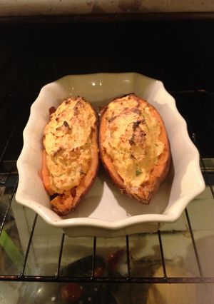 Une photo de Patate douce farcie