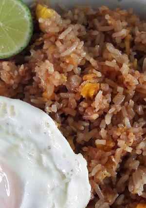 รูปของ ข้าวผัดไข่+ไข่ดาว