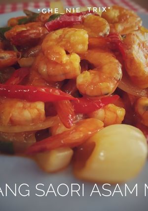 Foto resep Udang Saori Asam Manis