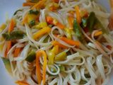 Ensalada de spaguettis y verduras salteadas 🍝