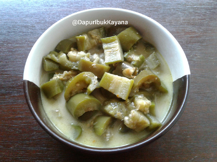 Bagaimana Menyiapkan 270. Terong Rebon Masak Kuah Santan Gurih Sedap, Menggugah Selera