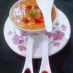 A picture of Gajer ka soup.