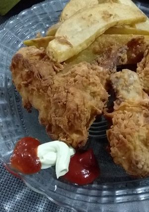 Una foto de ¡¡Pollo al estilo KFC casero!!😋