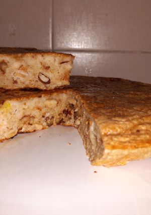 Una foto de Tortilla de avena y frutos secos!