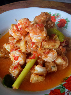 Foto resep Udang, tempe, tahu pedas manis