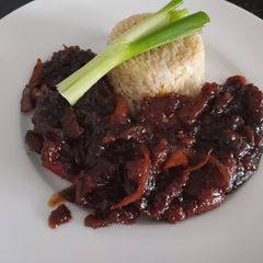 A picture of McPhee's Chinese Beef Mongolian.