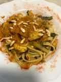 Spaghetti in padella 45 cicoria e cozze alla siciliana