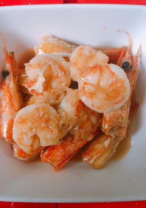 Hình của món Tôm sú kho cho bé.
