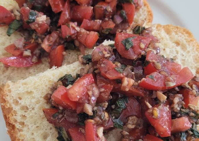 Step-by-Step Guide to Make Perfect Easy healthy Bruschetta