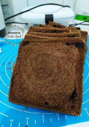 Foto resep Roti Tawar Coklat (eggless)