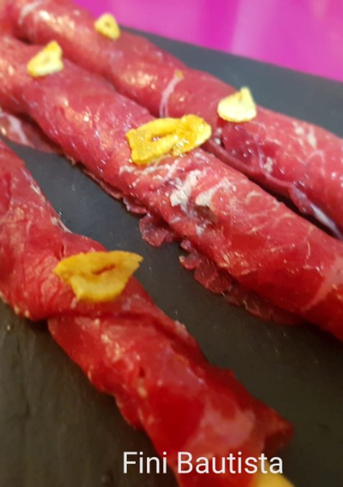 Una foto de Canapés de cecina