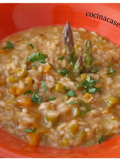 Una foto de Risotto de espárragos