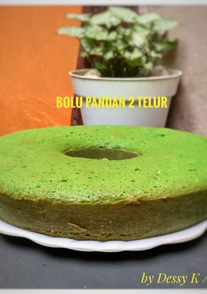 Foto resep 40. Bolu pandan 2 telur (santan, tanpa mentega)