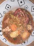 Guiso de arroz con carne de cordero