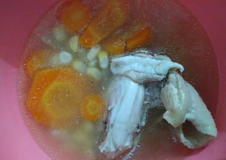 Sayur sop ayam sederhana