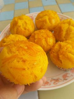 รูปของ ขนมฟักทองนึ่ง #มนต์รักขนมไทย