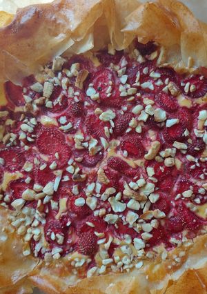Epres sajttorta rétestésztában recept fotója