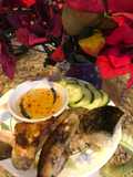 Crispy Fried Salmon Fish Head