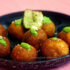 Coconut stuffed indori patties A picture of Coconut stuffed indori patties.