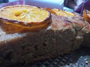Una foto de bizcochuelo de naranja con edulcorante