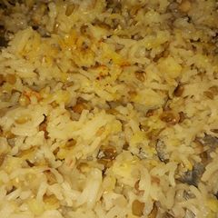 A picture of Split green mung daal khichdi.
