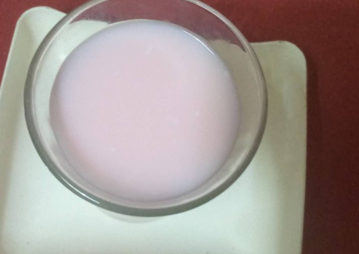 Rose milk shake