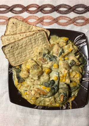 Una foto de Fajitas de pollo con chile poblano
