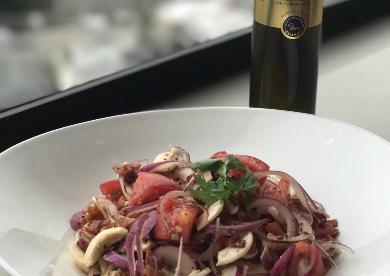 fresh mushroom salad