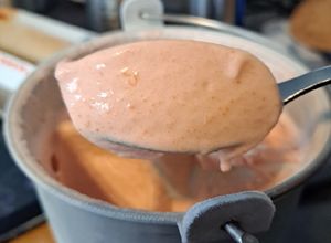 Une photo de Crème glacée au coing