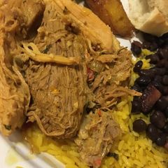 A picture of Slow Cooker Spanish Pork... Pernil P-lo Style.
