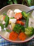 Sop Ayam dengan Brokoli dan teman²