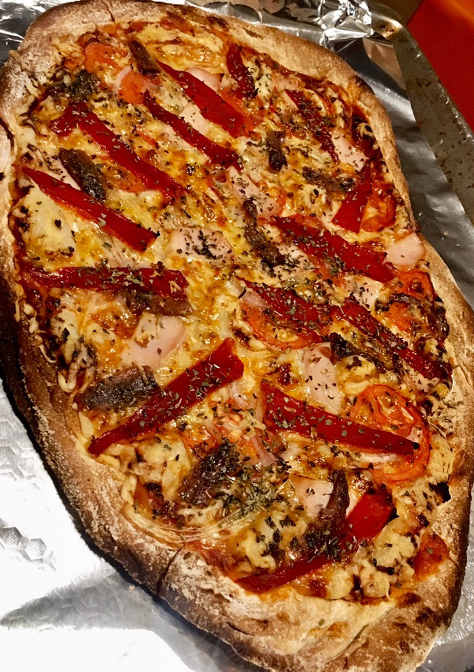 Una foto de Pizza casera