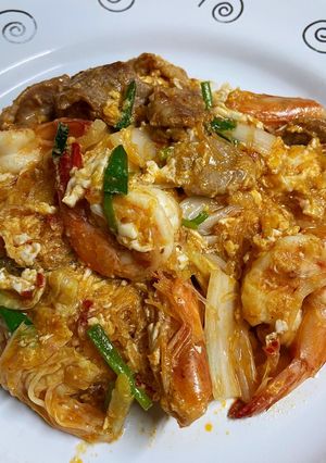 รูปของ สุกี้แห้งหมู กุ้ง