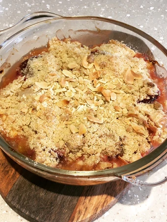 Easy Way Prepare Wonky Autumn Apple &amp; Plum Crumble (GF and DF) 🍏🍎 which So Delicious