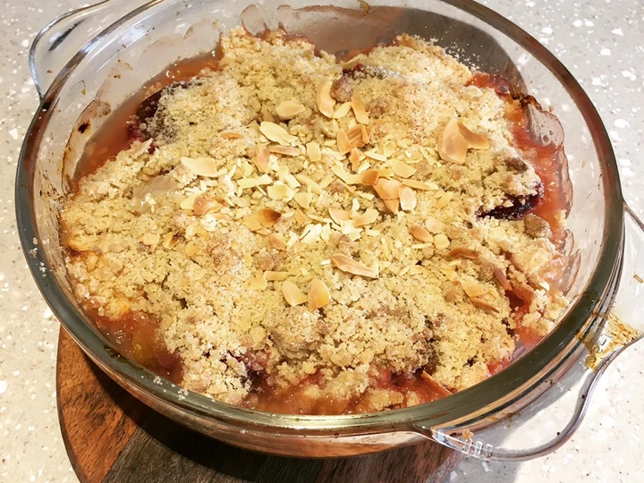 Easy Way Prepare Wonky Autumn Apple &amp;amp; Plum Crumble (GF and DF) 🍏🍎 which So Delicious