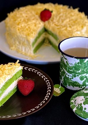 Foto resep Keto Pandan Cake
