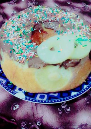 صورة لوصفة كيكة الأناناس 😍😍