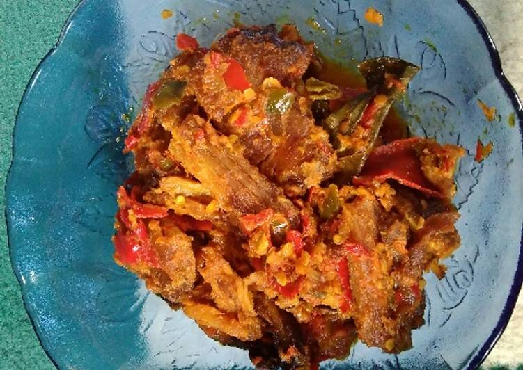 Langkah meracik Rica-rica ikan pari &#34;hot pisan&#34;, Lezat Sekali