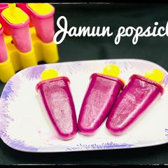 A picture of Jamun popsicles.