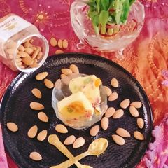 A picture of Alphonso Mango 🥭 lce cream 🍨🍦.