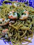 Spaghetti con camarones 🍤🍸