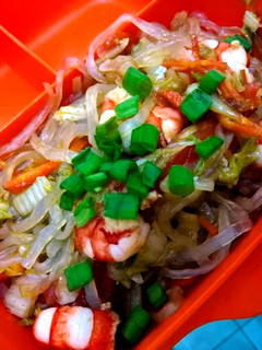 Foto resep Shirataki tumis udang/ Shirataki Noodles with Sauteed Shrimp