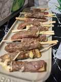 Brochettes de boeuf au fromage